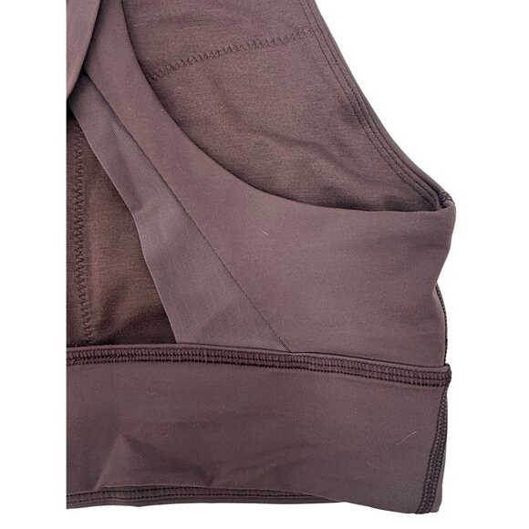 Lululemon Cherry Cola High Neck Medium Support Racerback Activewear Ignite Bra - Picture 8 of 11